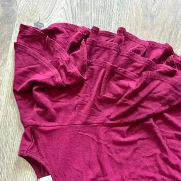 Maroon teeshirt dress - Picture 3 of 6